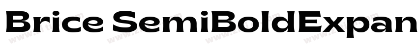 Brice SemiBoldExpand字体转换
